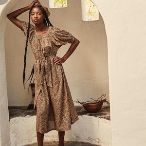 Doen Safflower Dress in Canyon Yellow